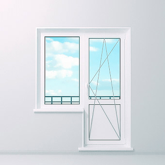 окно и балконная дверь